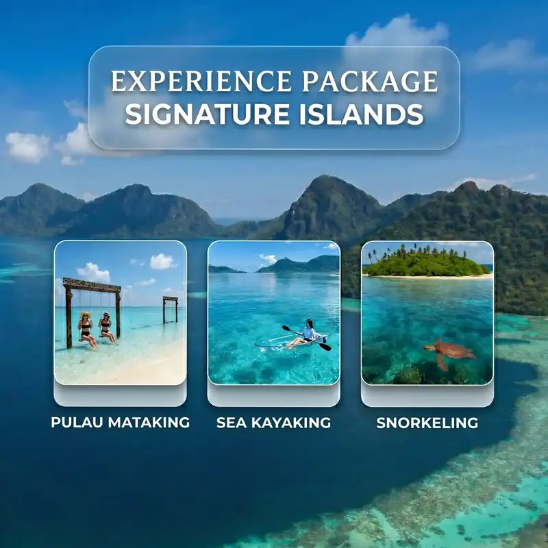 Multi day island hopping tour packages with Sand Bay Resort in the Celebes Sea.